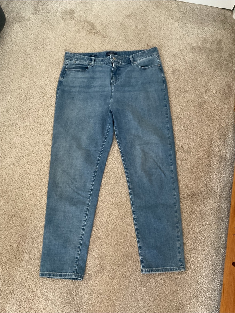 Talbots Women's Ankle Jeans in Light Blue 16